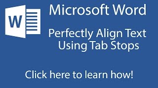 Word 2013: Tab Stops