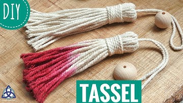 How to Make Tassel DIY - Macrame Wall Hanging Boho Craft