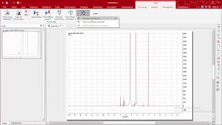 NMR Spectra Processing using MestreNOVA