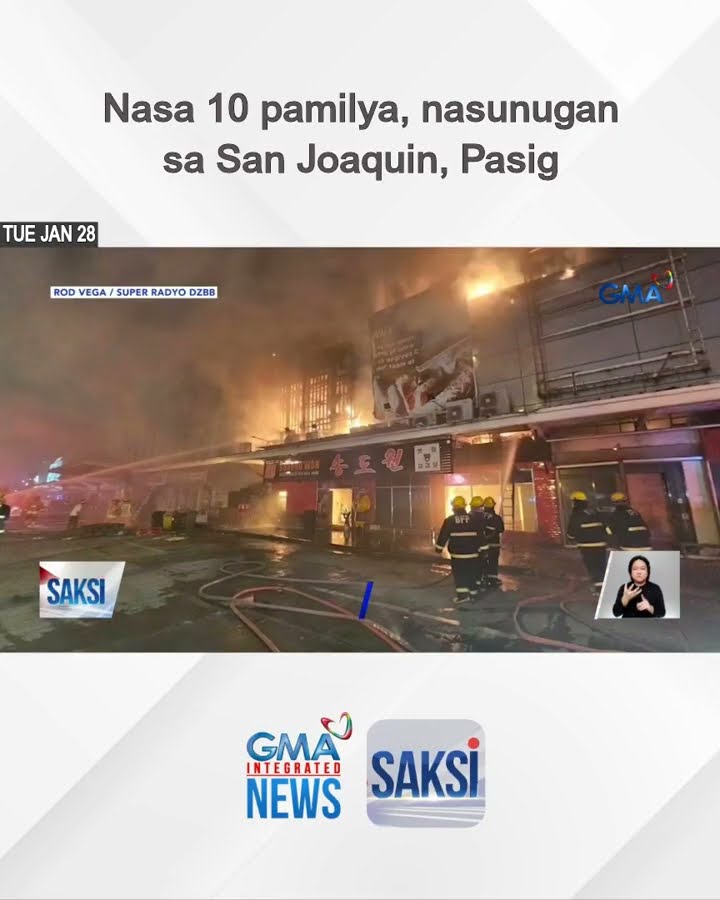 Nasa 10 pamilya, nasunugan sa San Joaquin, Pasig | Saksi