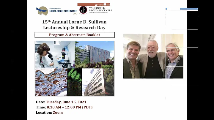 15th Annual Lorne D. Sullivan Lectureship & Research Day - Welcome