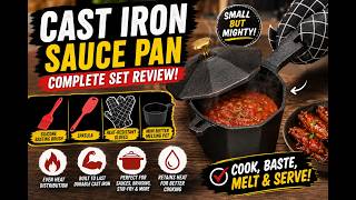 Cast Iron Sauce Pan Review | Mini Butter Melting Pot for BBQ, Sauces & Small Batch Cooking