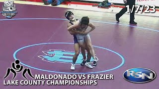 Wrestling: 132 Lake County Championships David Maldonado vs Robert Frazier 1-7-23