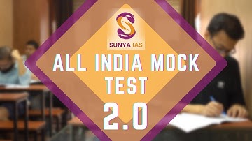 All India Mock Test 2.0 | UPSC CSE Prelims 2023 | Sunya IAS
