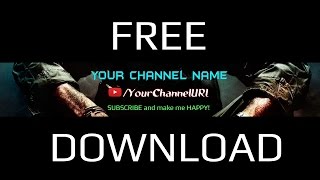 FREE YouTube Banner Template PSD | NEW 2015