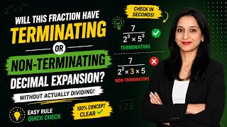 How to Identify Terminating & Non-Terminating Decimal Expansions Without Division | Class 10 Maths