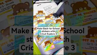 Make Back to School Stickers with Cricut #CreateStickers #stickers #diystickers #stickerswithcricut