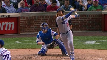 LAD@CHC: Turner belts a three-run homer in the third