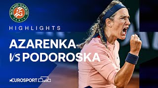 Victoria Azarenka vs Nadia Podoroska | Round 1 | French Open 2024 Highlights 🇫🇷