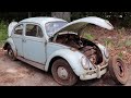 Barn Find | Forgotten VW Beetle found sitting 32 years | Rescue & Clean.