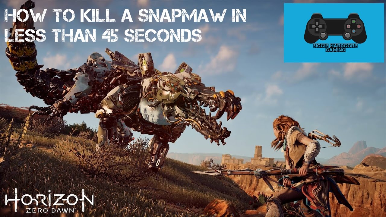 Horizon Zero Dawn: How to kill a Snapmaw in less than 45 seconds combat