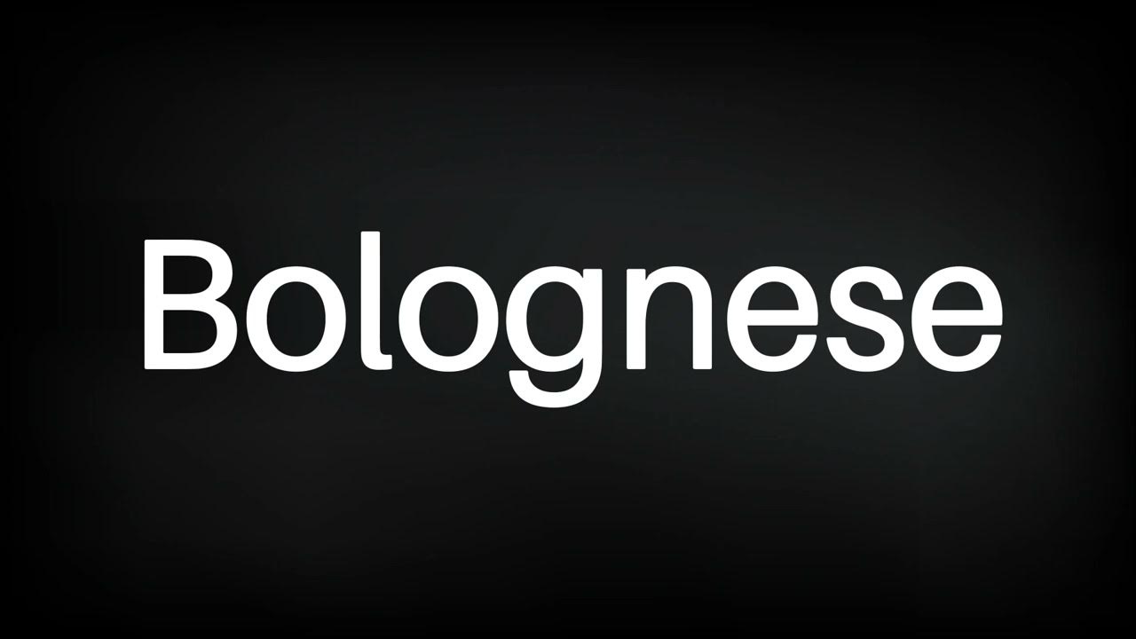 How to Pronounce Bolognese english pronunciation 