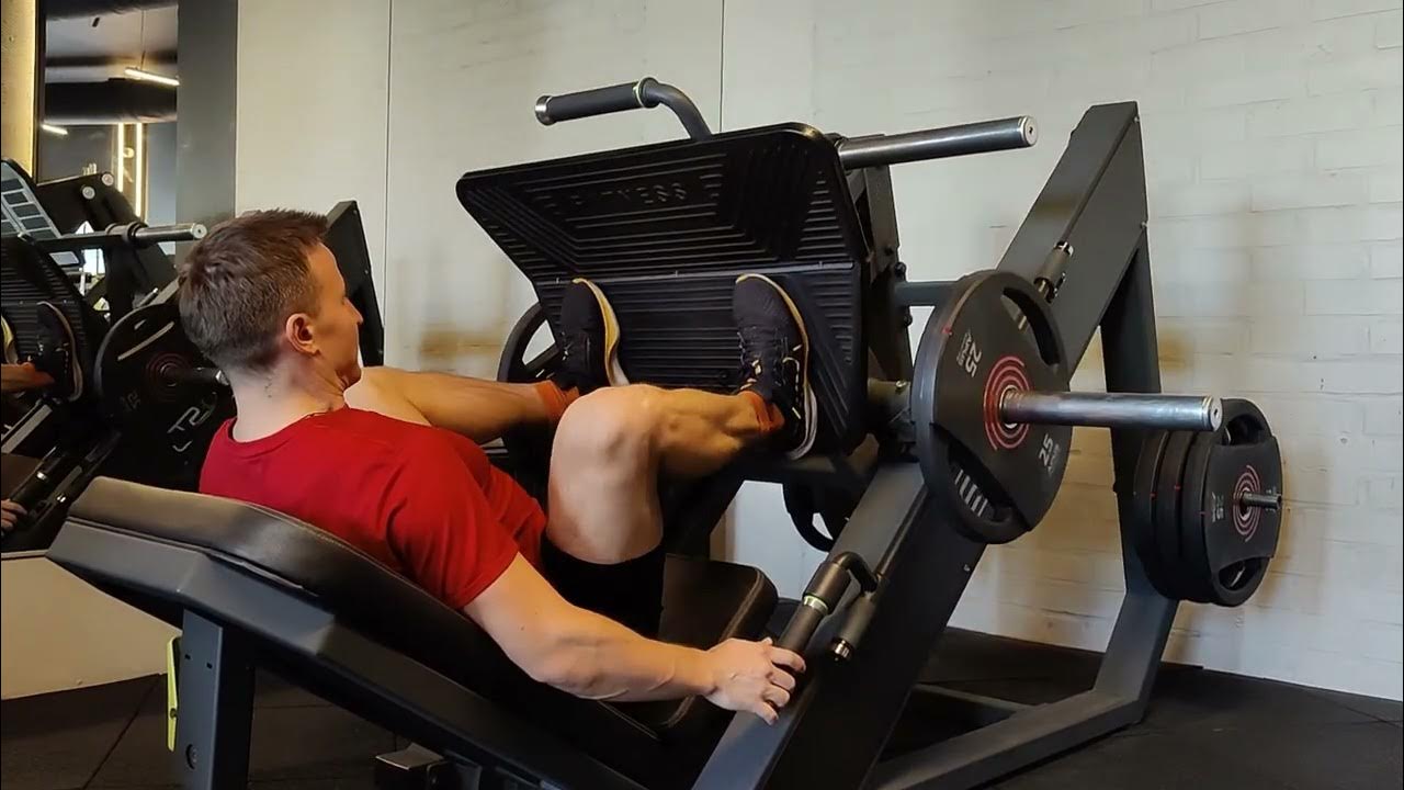 Жим на ноги. Жим платформи лежачі на лавці | Leg Press in Bench - YouTube