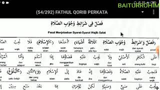 018.Syarat-Syarat Wajib Sholat (Pembacaan Fathul Qorib Terjemah Indonesia Perkata)