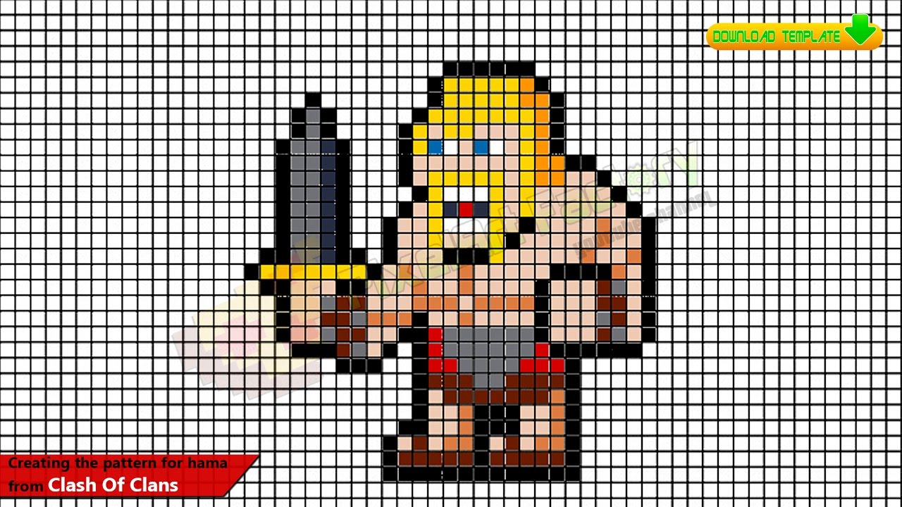 Pixel Art Clash Of Clan