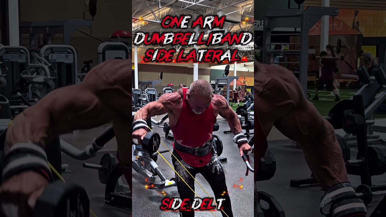ONE ARM DUMBBELL/BAND SIDE LATERAL FOR SIDE DELT #shoulders #workout #motivation #workouttips
