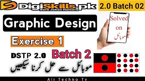 Graphic Design Exercise 1 Batch 2 | digiskills graphic design exercise 1 | how to solve on mobile