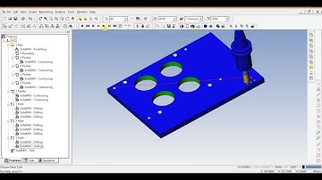 Esprit Cam Milling and Drilling Part