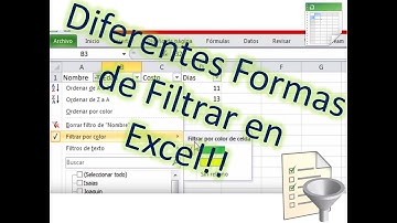 Como filtrar en microsoft excel con colores