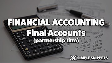 Final Accounts of Partnership Firms