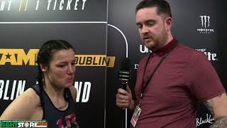 Sinead Kavanagh post fight interview at Bellator 187