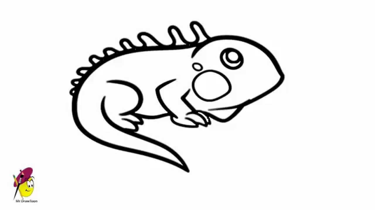 iguana drawing