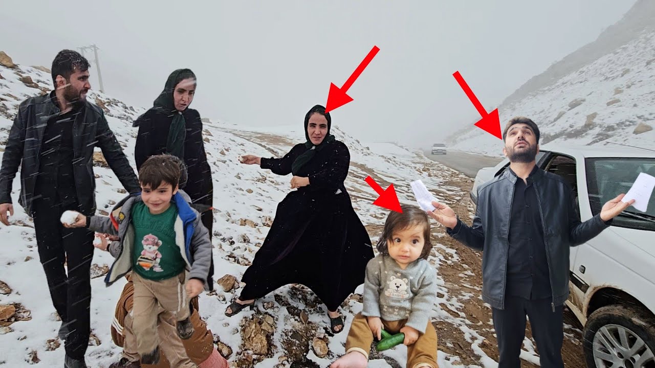 Family Village Trip ❄️🏔️ |  Snow Fun with Kids & Car Registration for Little Nika 🚗❤️