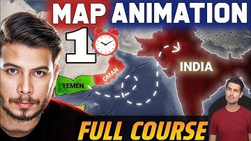 Map Animation Like @dhruvrathee 😱😱 Map Animation Kaise Banaye 😱 home to make map animation
