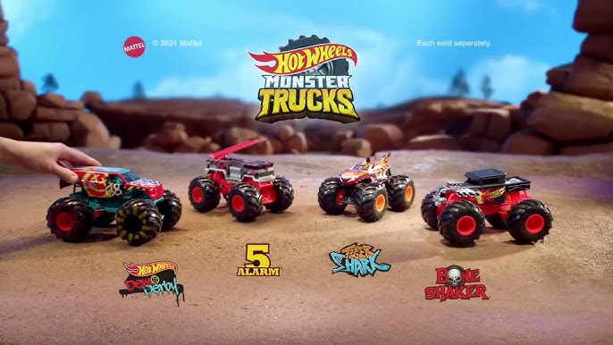 Hot Wheels Monster Trucks Toys UNBOXING 📦 T-Rex Volcano Arena (Best Monster  Truck Playset of 2021) 