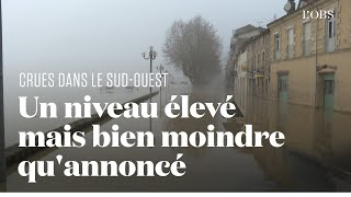 Inondations dans le Sud-Ouest : le pic de la crue atteint dans la commune girondine de La Réole