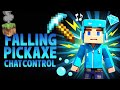 🔴 CHAT CONTROLLED FALLING PICKAXE #shortslive #minecraftlive