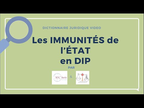 Vidéo: Pourquoi l'immunité souveraine ?