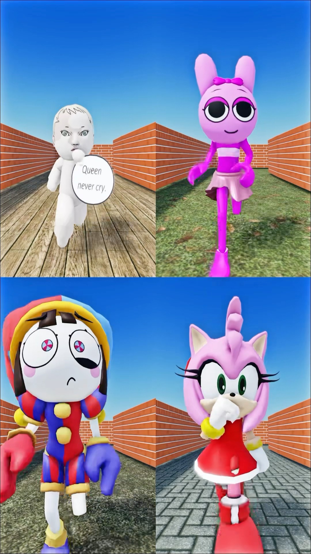 Haunted by Queen Never Cry #sprunki #incredibox #digitalcircus #sonic #roblox #pomni