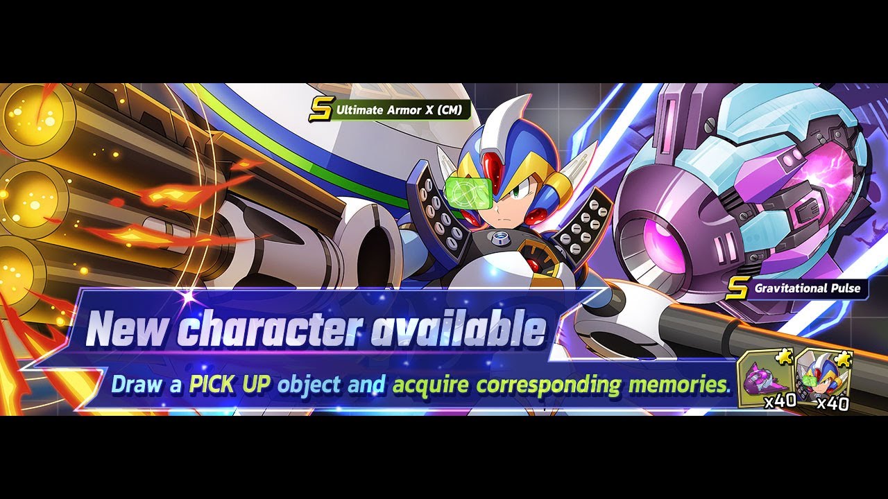 Rockman X DiVE 1200 EMs On The New Ultimate Armor X (CM) Banner YouTube