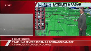 Tornado causes damage in Highlands Ranch