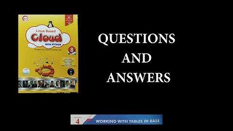 Class 8 CH 4 Working with Tables in Base