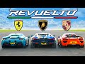 Lamborghini revuelto vs ferrari sf90 vs porsche 918 arrancones