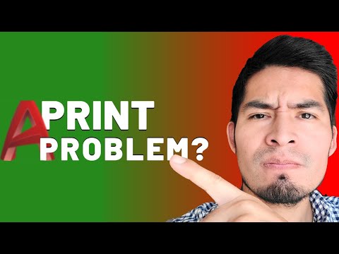 PRINTING PROBLEMS for AUTOCAD STUDENTS