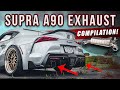 BEST Supra MK5 A90 Exhaust System Compilation!! Revs, Launches and Fly bys