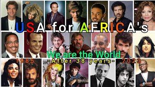 1985- Nov. 2023 : &quot;We  Are The World&quot; Cast after 38 years- 2023 Some are Gone!