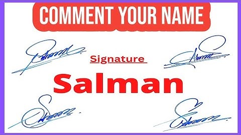 Salman name signature style | S name signature style