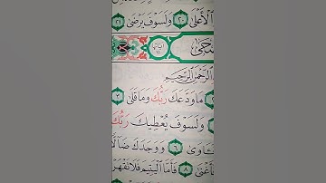 ما معنى "ما ودعك ربك وما قلى"#سورة #الضحى