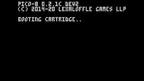 PICO 8 BOOT Fantasy Virtual Console Lexaloffle Games www lexaloffle com