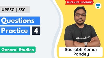 Questions Practice Part-4 | General Studies | UPPSC | SSC | Saurabh Kumar Pandey