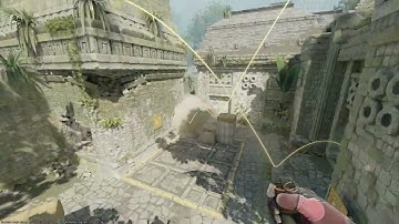 CS2 Ancient A Smokes From 1 Position - Tutorial