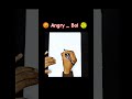Angry Bol 🥎 drawing || Easy || #fotball #angry #easy #short