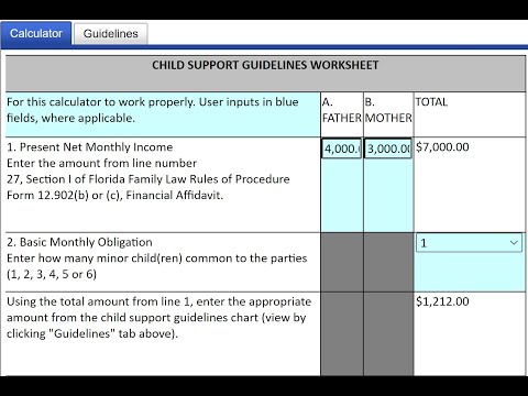 فيديو: كيف أخفض دعم طفلي في فلوريدا؟
