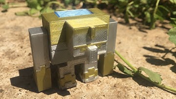 3D Printed Squall Golem from Minecraft Dungeons
