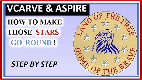 Circlular Array - How to Draw Stars In Circles & On Lines [Vectric Aspire & Vcarve] - Garrett Fromme