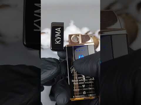 Зажигалка 3 в 1 турбо газовая со спиралью накаливания и фонариком, персональная гравировка, видео 1